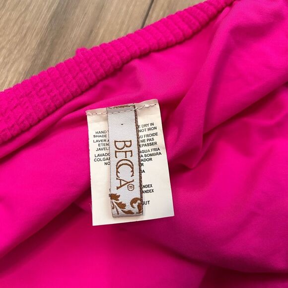 BECCA by Rebecca Virtue Pucker Up Danielle High-Cut Bikini Bottoms Size Large - Picture 5 of 9